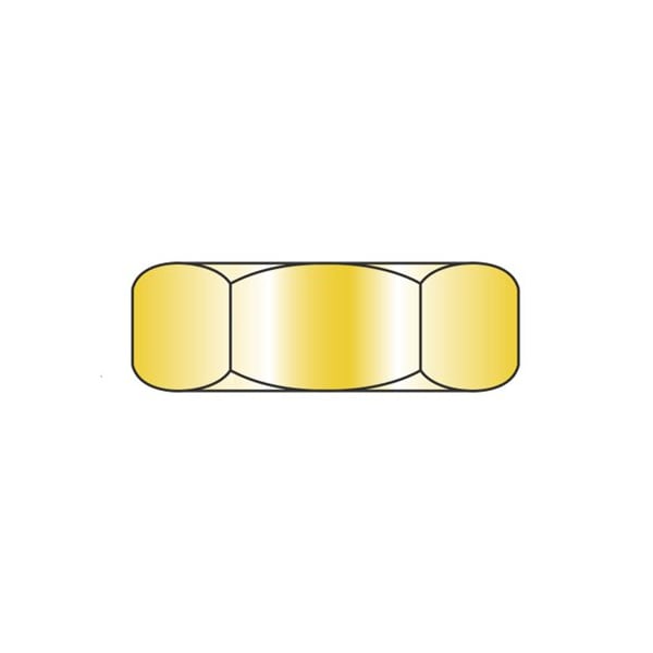 Newport Fasteners Machine Screw Nut, #6-32, Steel, Cadmium Yellow, 1000 PK 817342 - main